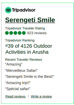 Reviews about Serengeti Smile