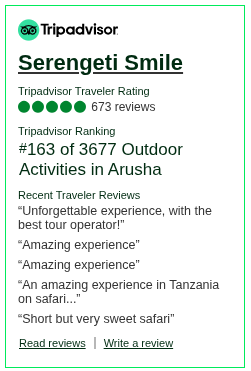 Reviews about Serengeti Smile