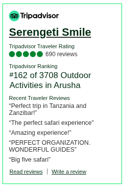 Reviews about Serengeti Smile